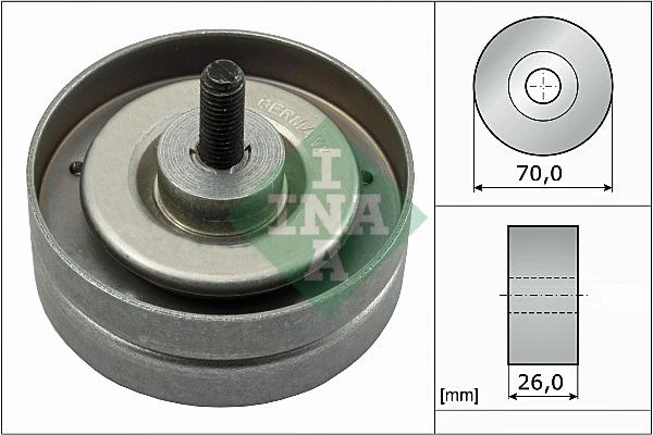 Deflection/Guide Pulley, V-ribbed belt